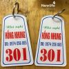In móc chìa khóa nhà nghỉ Hồng Nhung