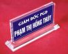 BIỂN CHỨC DANH ĐỂ BÀN MICA 02